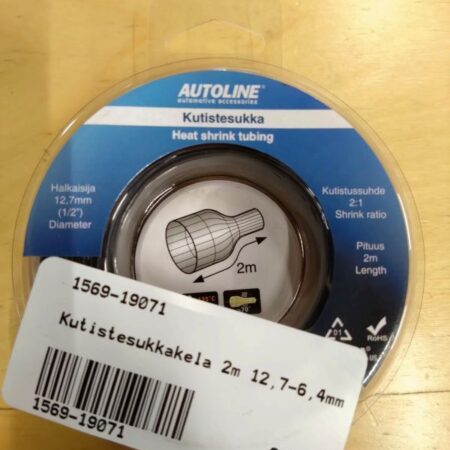 Kutistesukkakela 2m 12,7-6,4mm